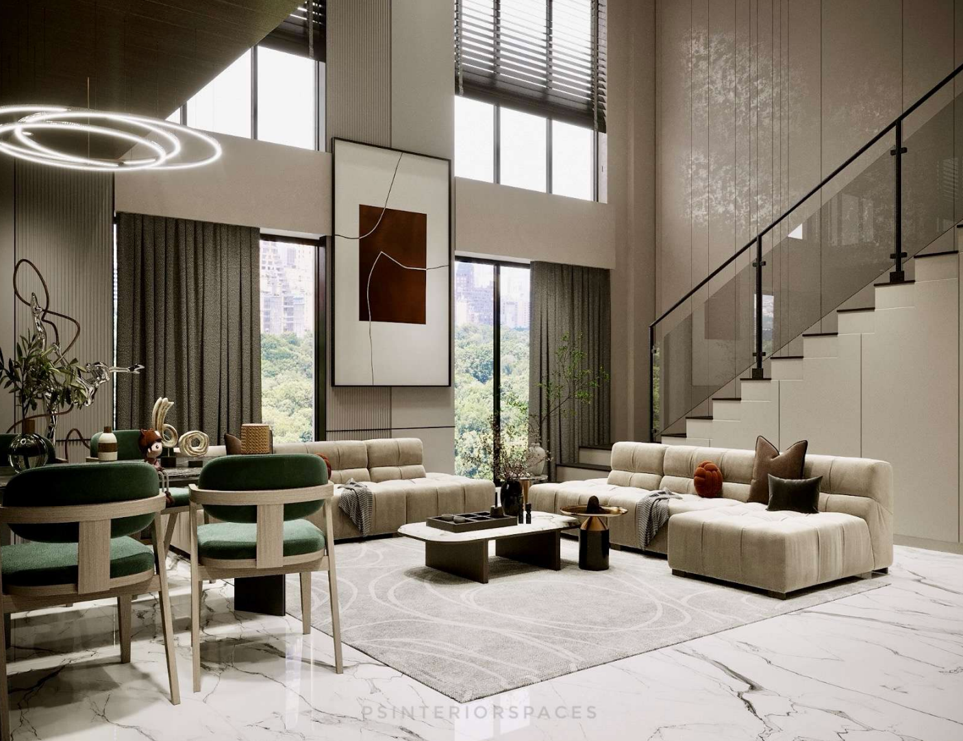 Living and dining interior